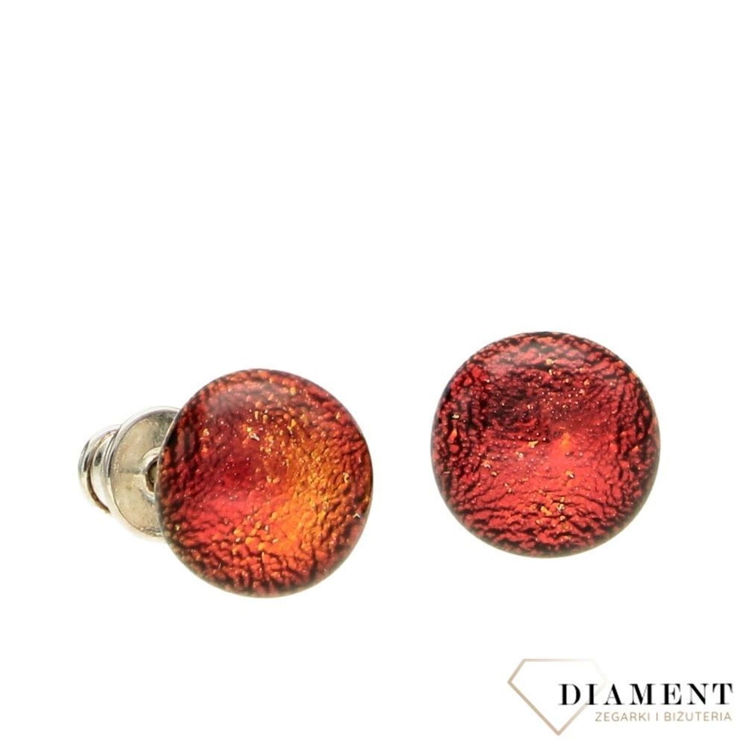 Kolczyki srebrne szkło weneckie Murano 02.jpg